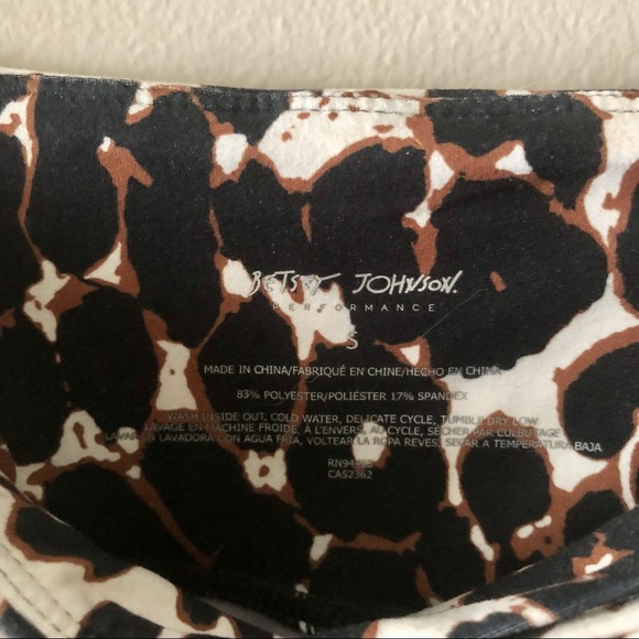 BETSEY JOHNSON Leopard Print High Rise Ankle Leggings - Picture 5 of 5